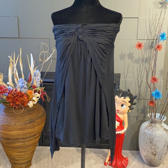 NWOT BCBG Tube Top Flutter Blouse - Picture 1 of 6